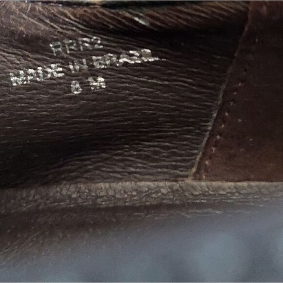 Donald J. Pliner Rrr2 Black Crepe Elastic Crocodile Embossed Leather Loafers 8 - Picture 10 of 10